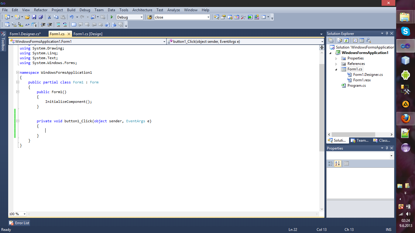 Object sender. Дизайнер форм Visual Studio. Windows form c# без Visual Studio. Конструктор Windows forms. Load визуал студио.